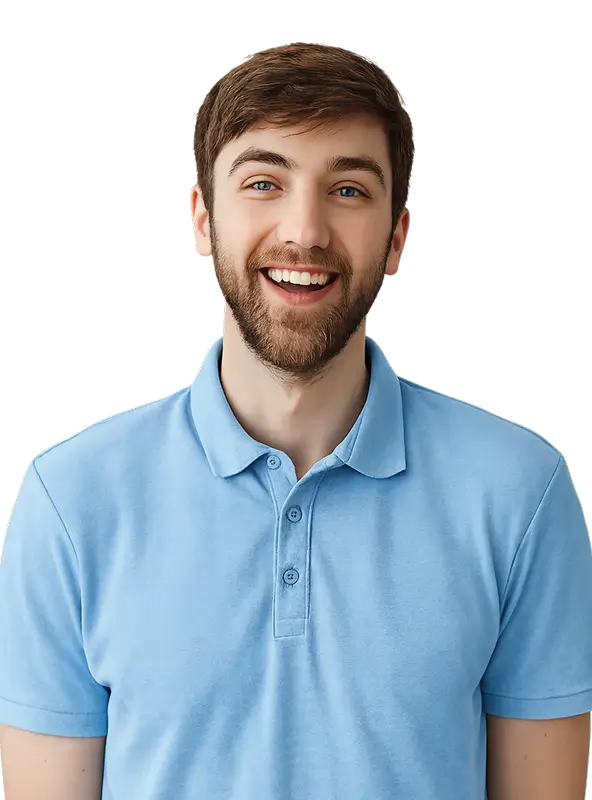 Abscess treatment smiling man