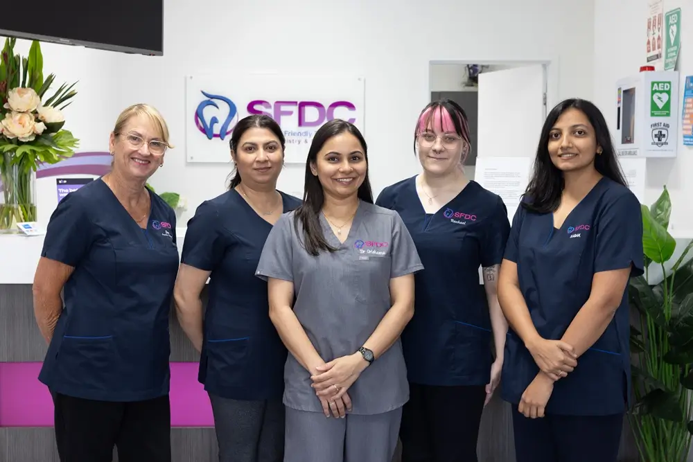 dental clinic team reception area