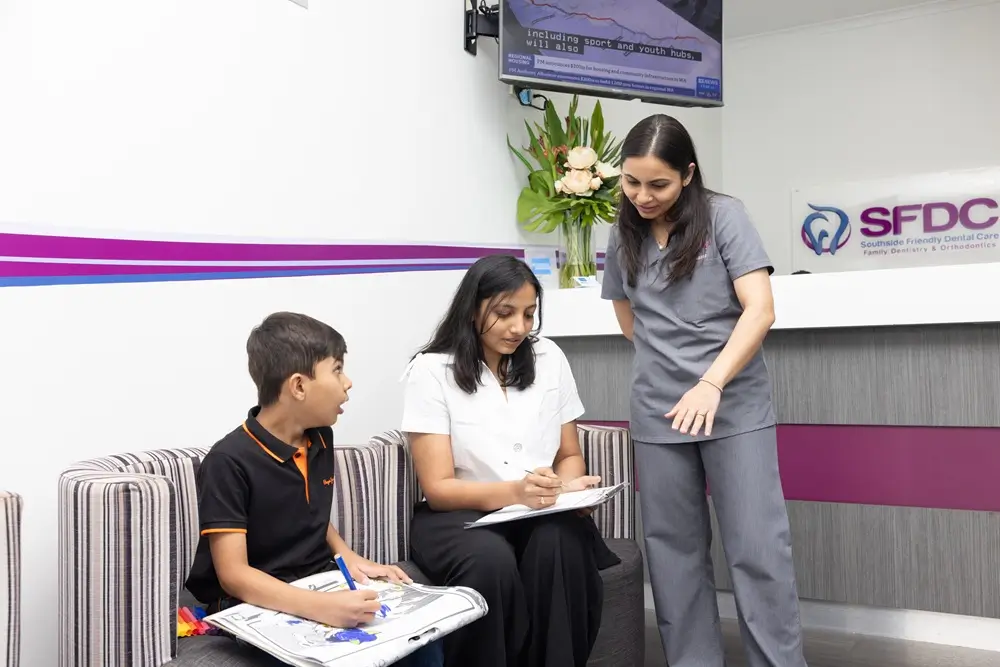 dr grishma child parent dental visit