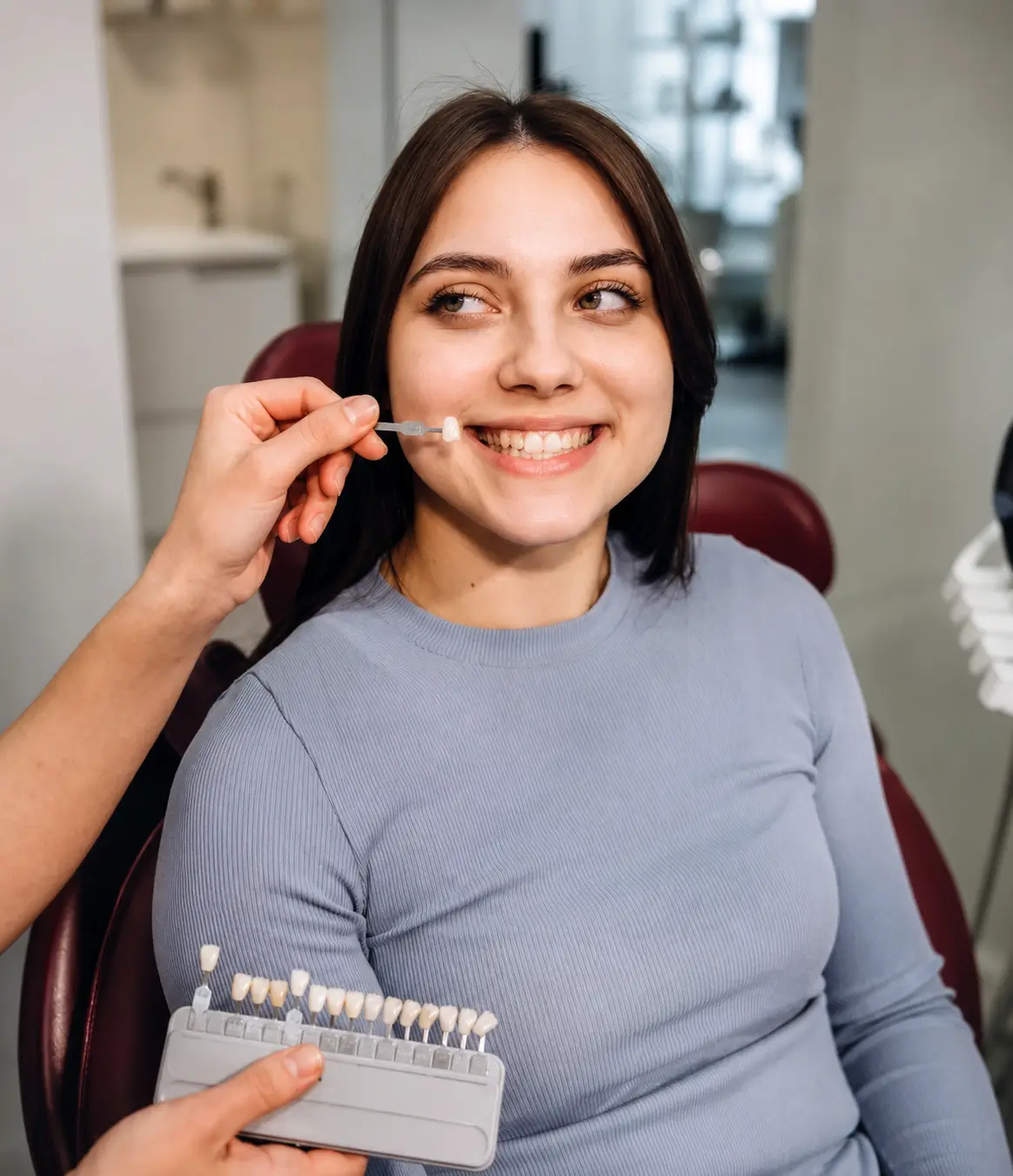 porcelain veneer shade consultation