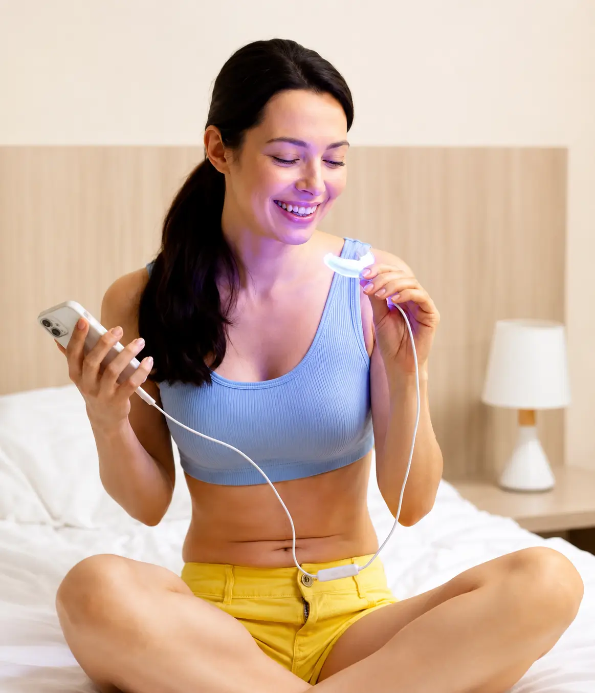 take home teeth whitening kit led treatment