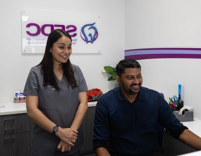 dental clinic staff front desk
